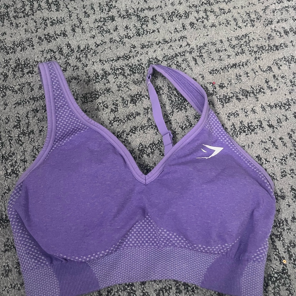 Gym shark purple sports bra